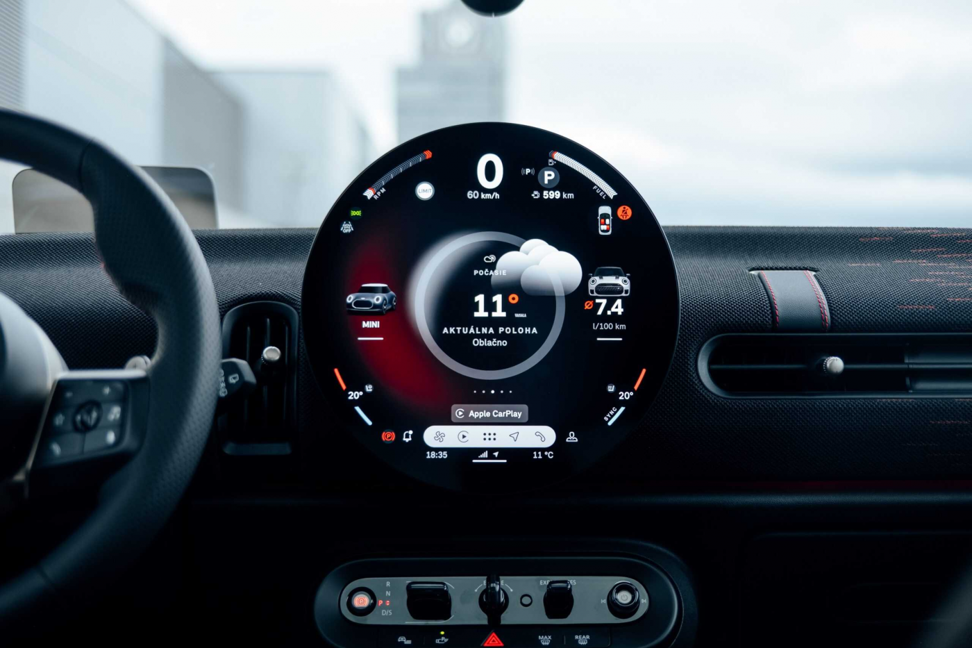 Приборная панель MINI Vision NEXT 100