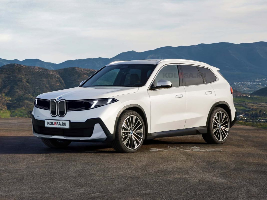 Рендер BMW iX1: как кроссовер преобразится в стиле Neue Klasse