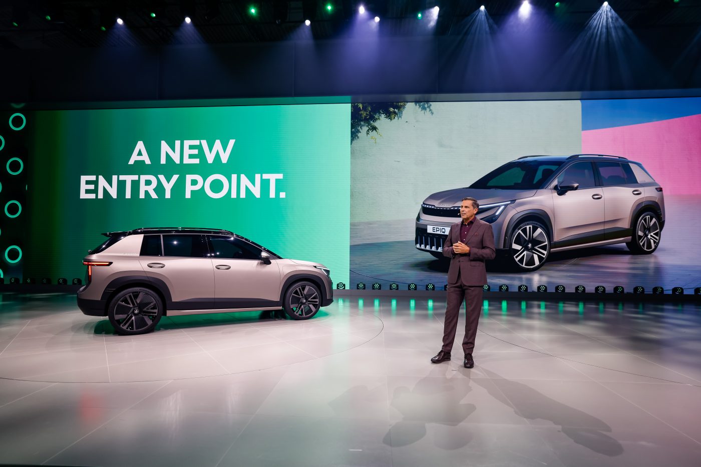 Škoda представляет новый концепт-кар Epiq на конференции Brand Group Core.