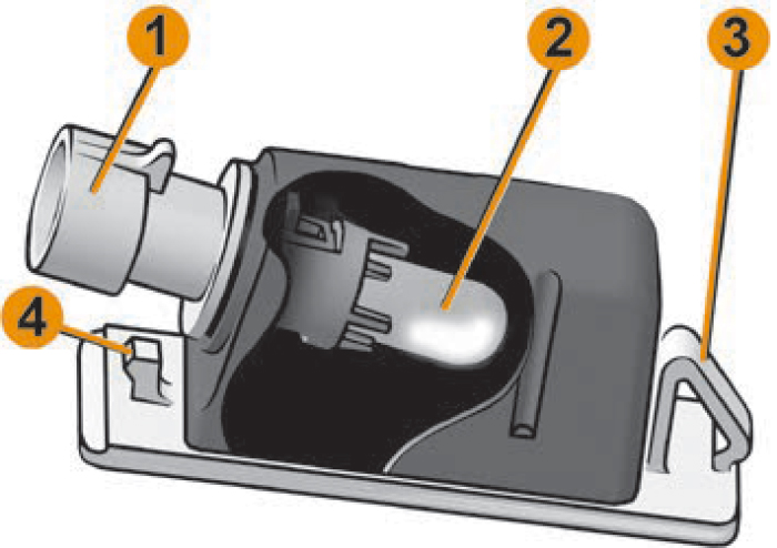 Рис. 17. Фонарь освещения номерного знака