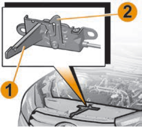Рис. 2. Замок
безопасности капота