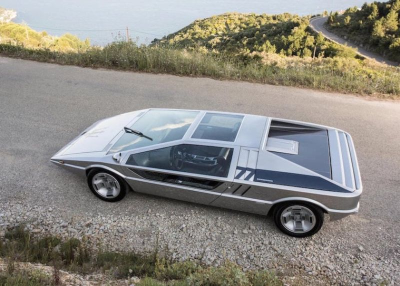 Maserati Boomerang, вид сверху