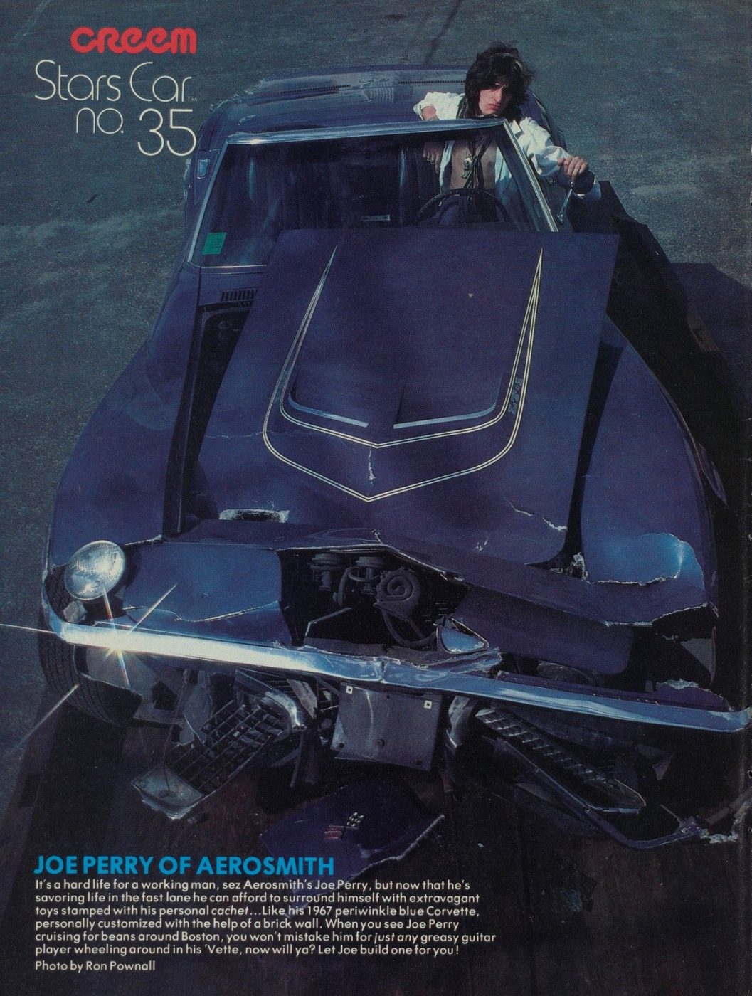 1967 Corvette и Джо Перри, фото Рон Пауналл