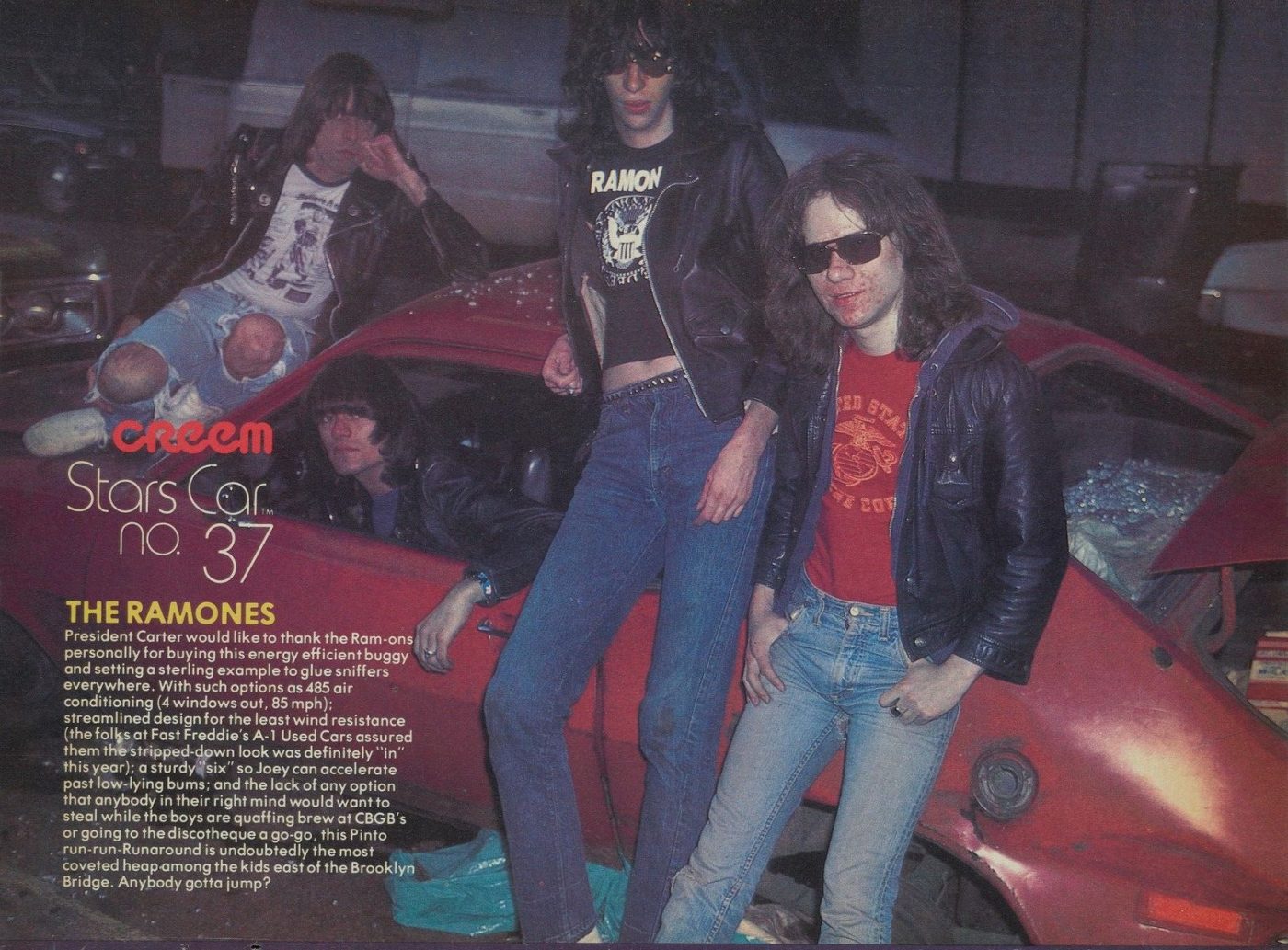 Pinto Run-around и участники группы Ramones